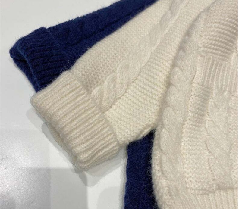 【outer】話題沸騰中ラペル長袖配色デニム切り替え秋新作着回しニットカーディガンF0843