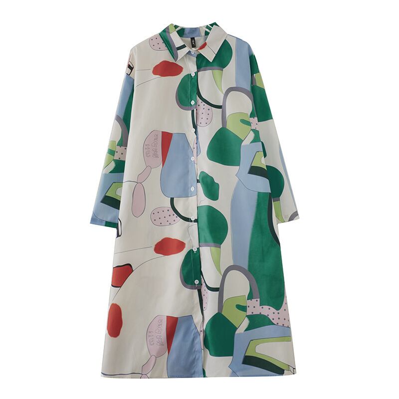 【dress】プリントカジュアルワンピース M29404