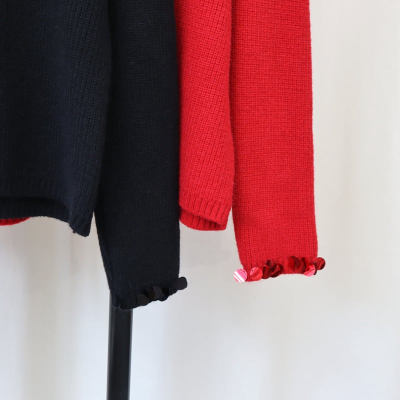 【outer】クルーネックニットカーデ M25436