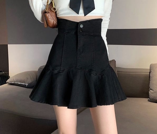 【bottoms】デニムマーメイドスカートG20683