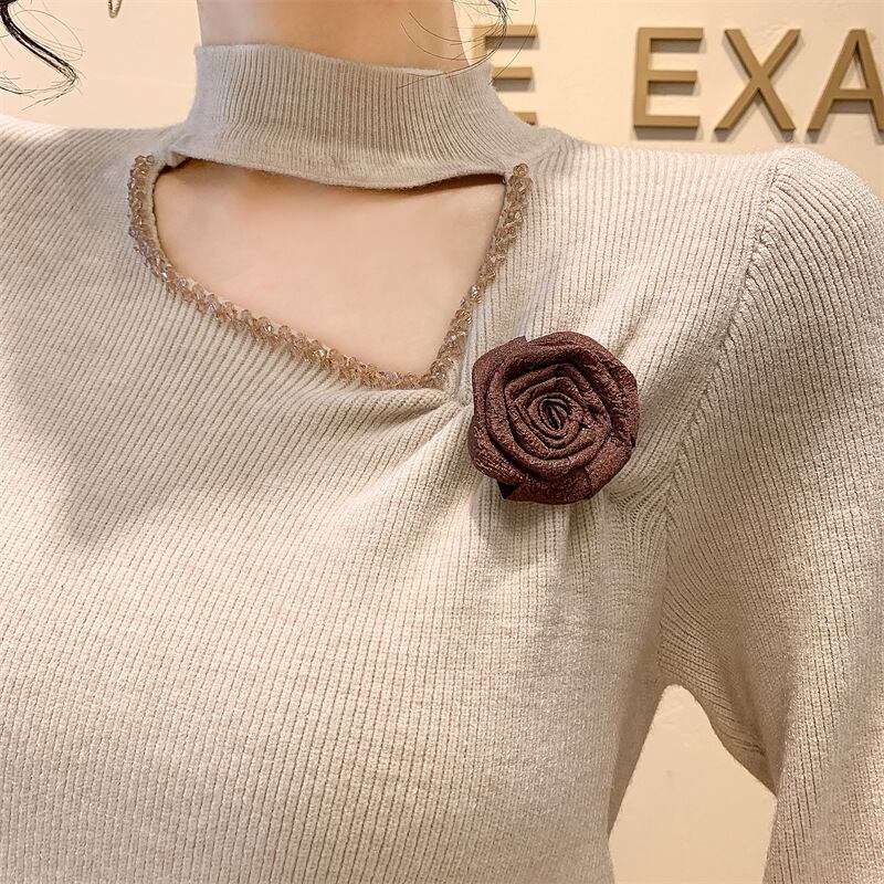 【tops】立体フラワーニットトップス M27919