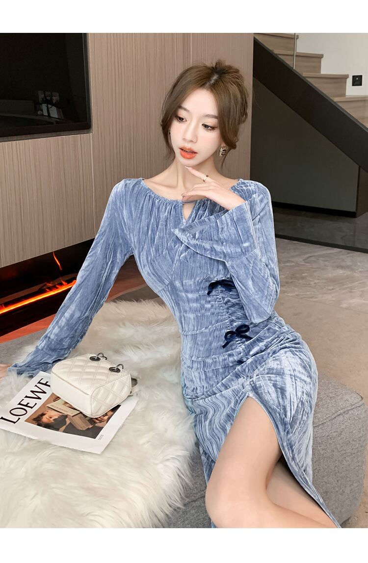 【dress】スリットワンピース M28544