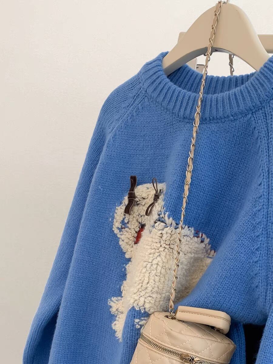 【tops】クルーネックニットセーター M29301