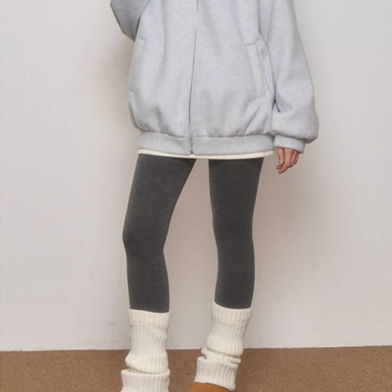 【outer】ファー付きジップパーカー Q7228