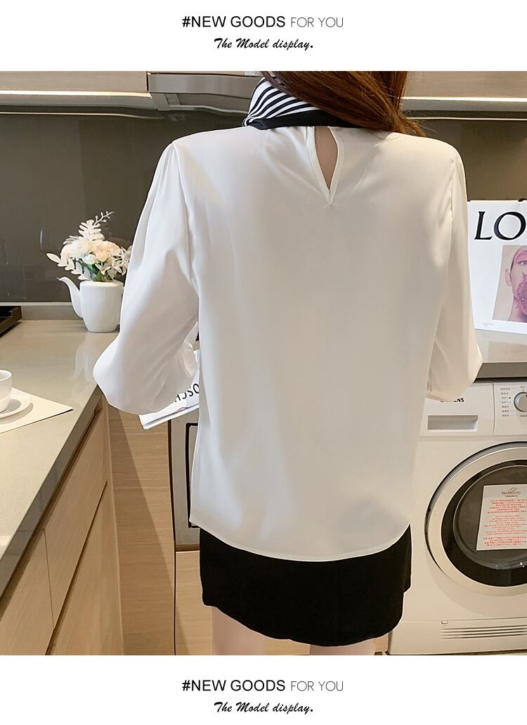 【tops】絶対欲しい!ファッション合わせやすい上品な質感着痩せリボンデザインシャツ G4830