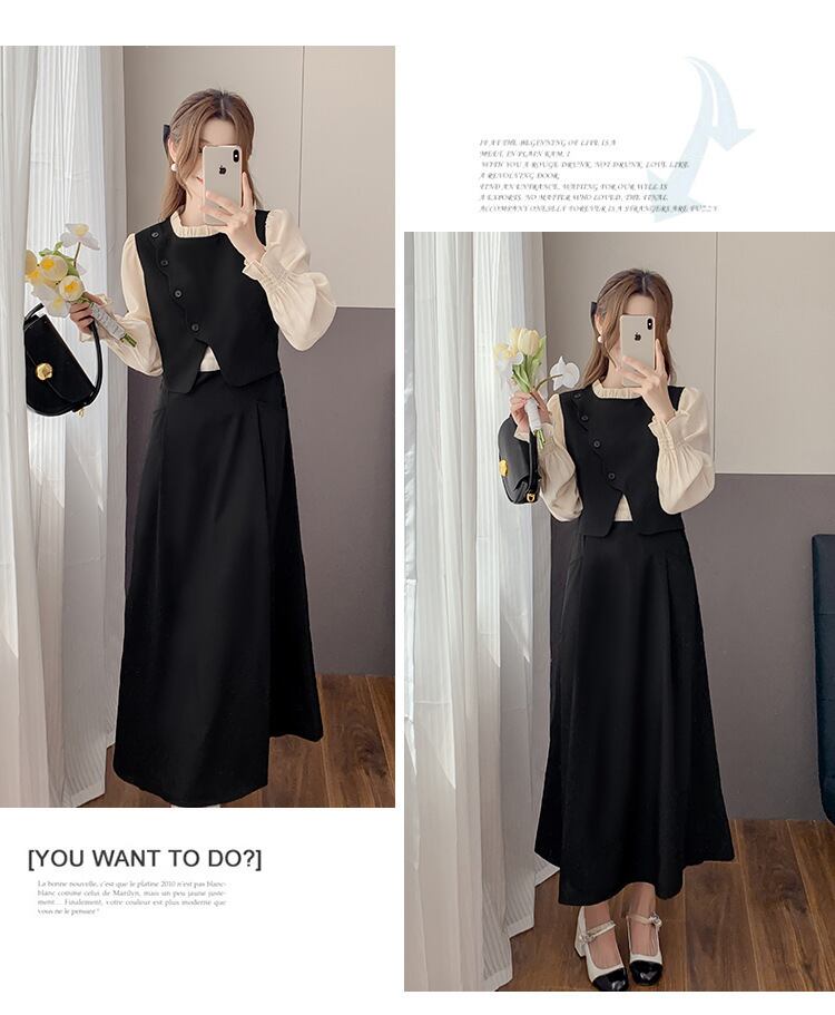 【dress】ドッキングワンピース M18729