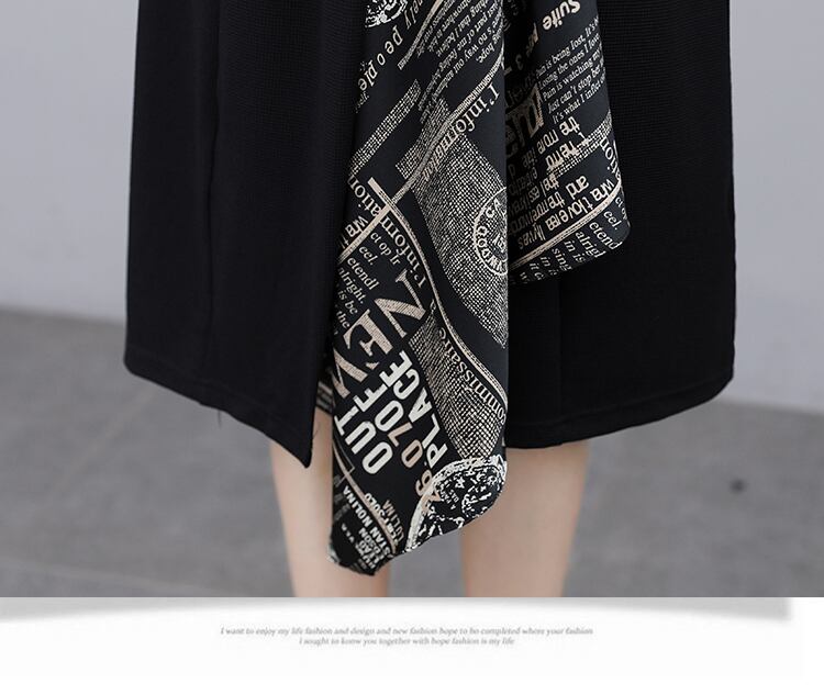 【dress】エレガントファッション気質満点春Vネック切り替えワンピース G2038