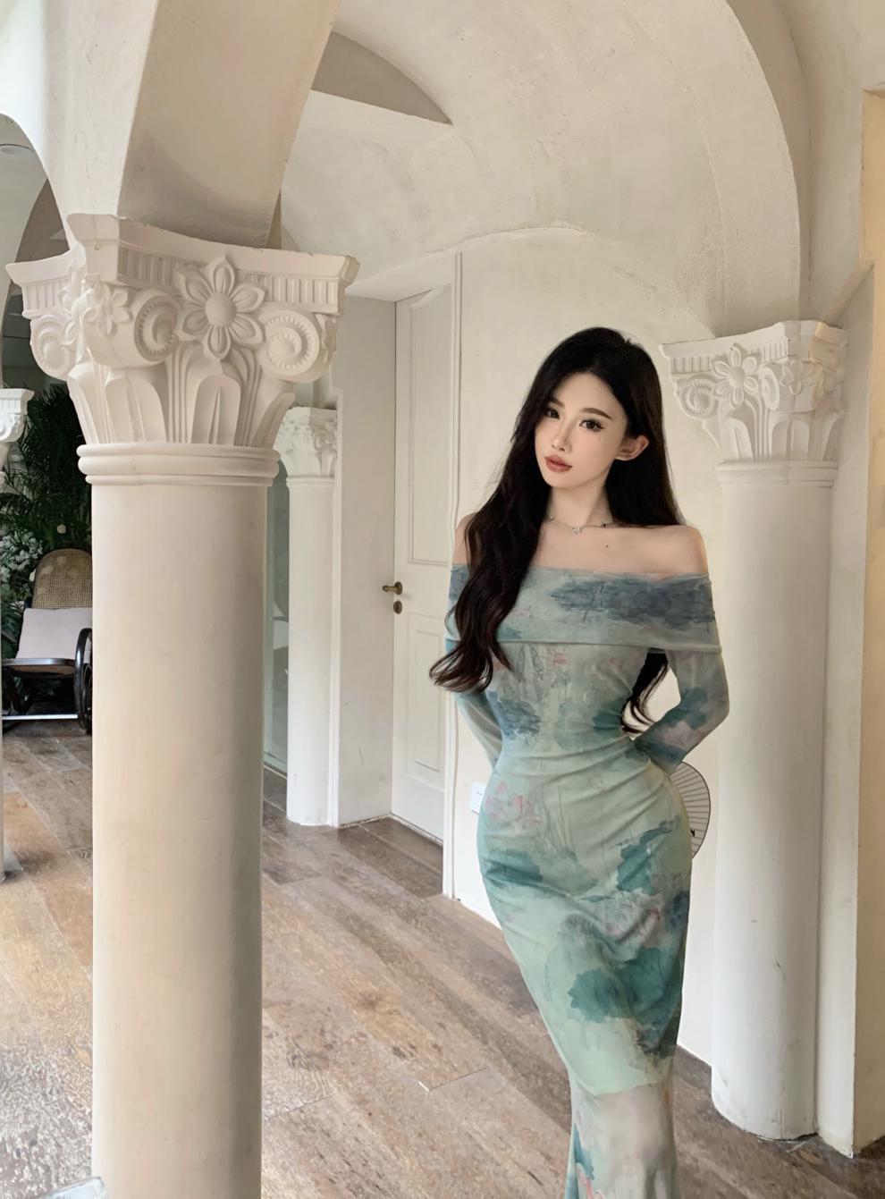 【dress】フリルワンピース M25259
