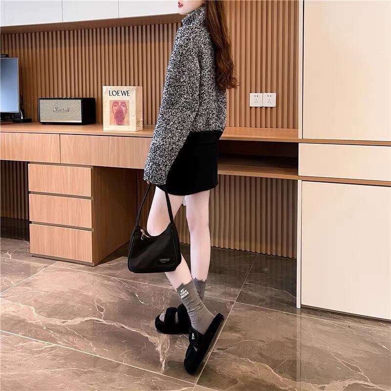 【outer】ファスナーニットカーデ M18598