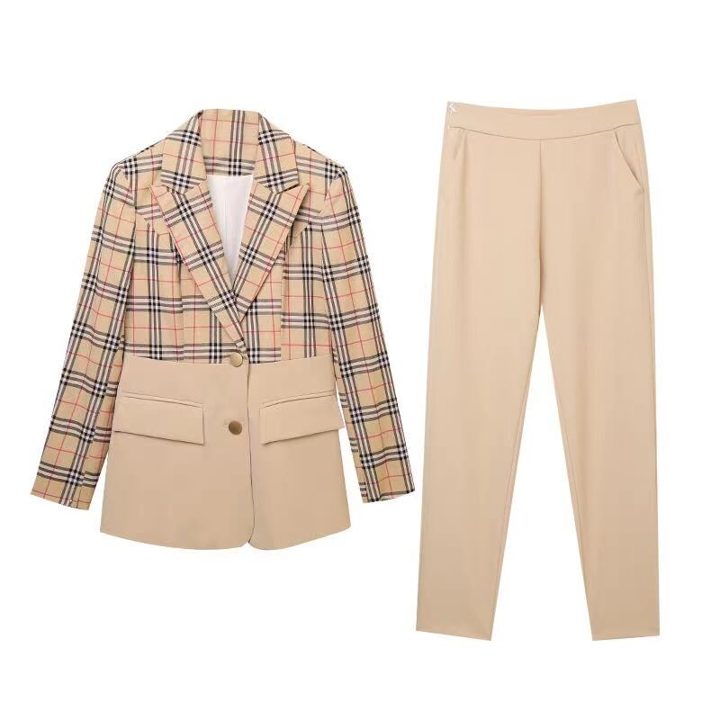 【set】スーツ+スーツパンツ通勤日常セットアップF1416