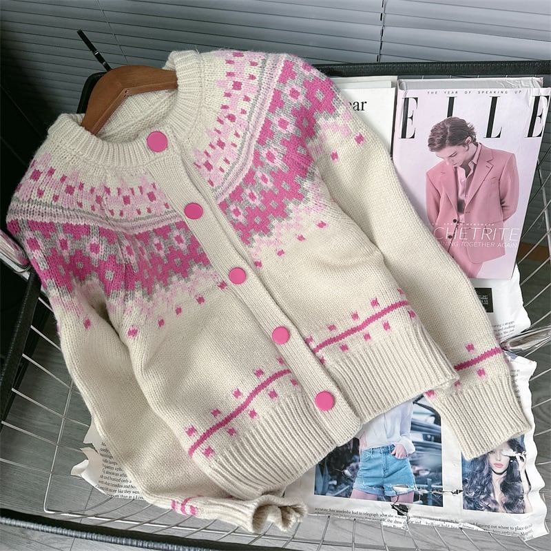 【outer】ジャカードニットカーデ M28281