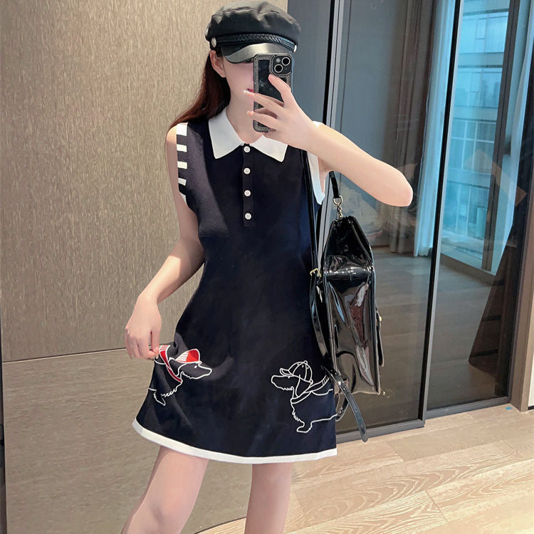 【dress】POLOネックデートワンピースF7647