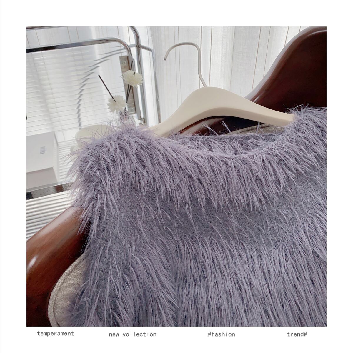 【tops】エコファーニットセーターF6495