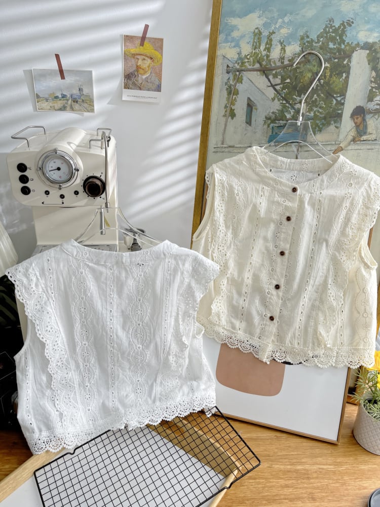 【tops】レースベスト M24867