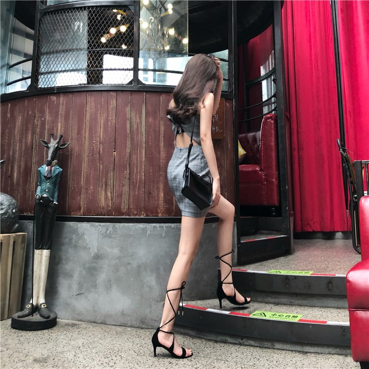 【dress】バックリボンキャミワンピース G21356