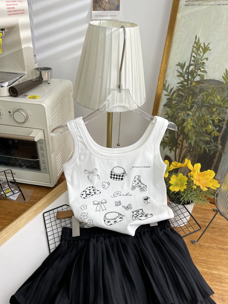 【tops】プリントキャミソール M24120