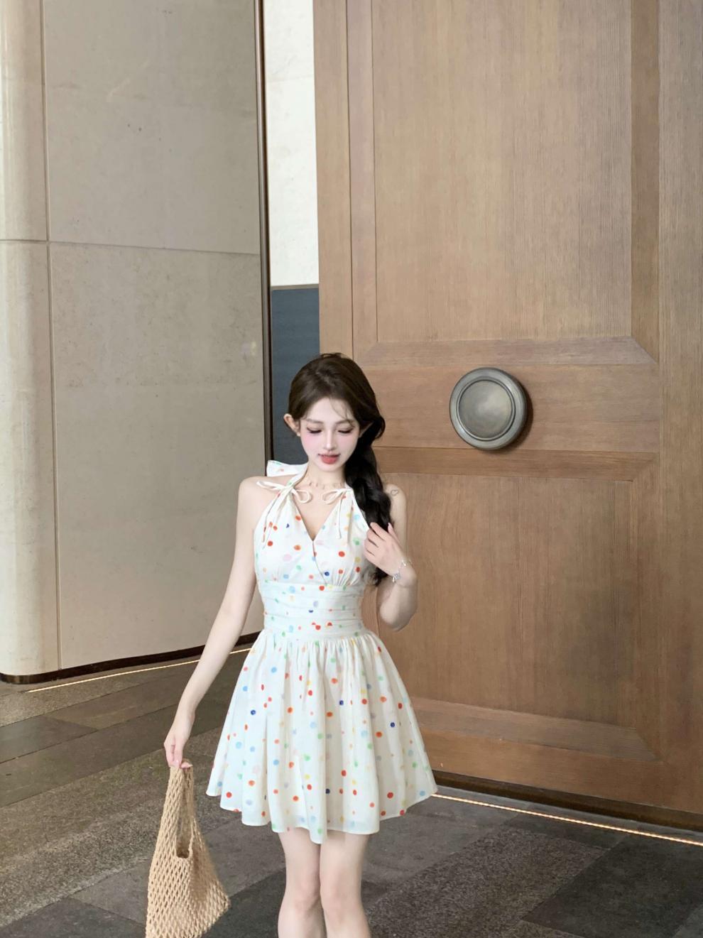 【dress】ホルターネックワンピース M24052