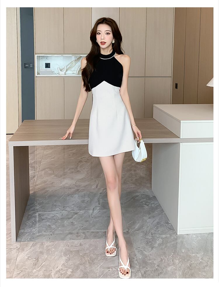【dress】ビーズ切り替えワンピース G20392