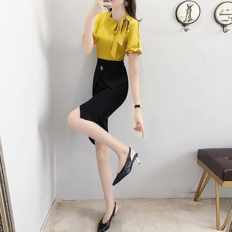 【dress】OL、通勤切り替えワンピース M26585