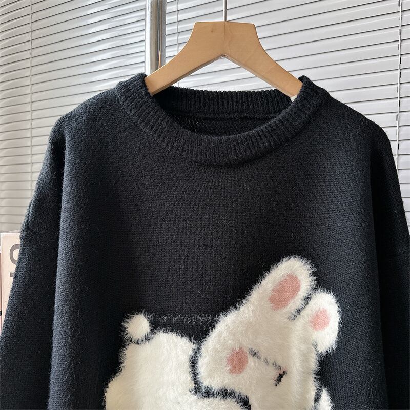 【tops】クルーネックニットセーター M18754