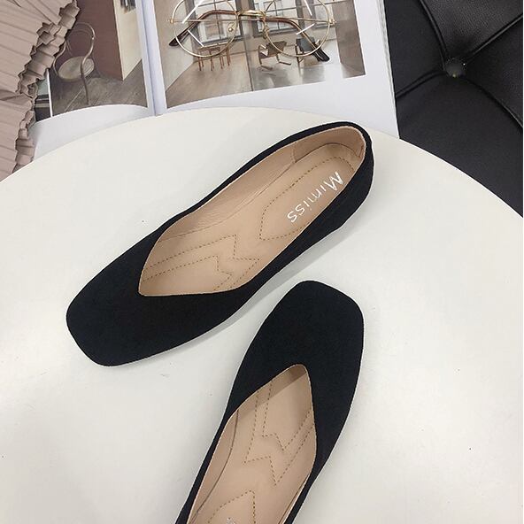 【shoes】定番シンプル3色履きやすい合わせやすいフラットシューズ