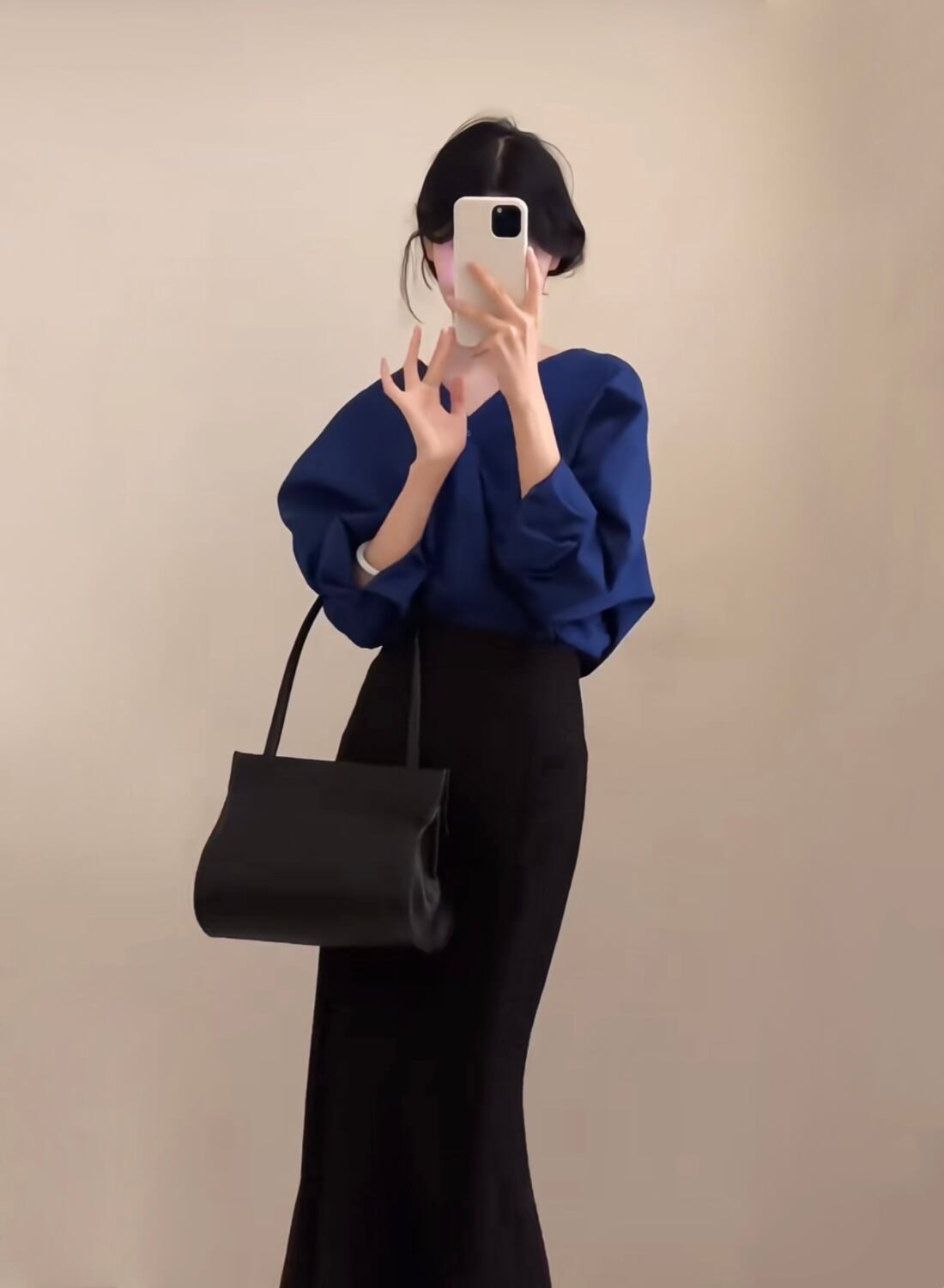 【set】Ⅴネックシャツ×ロングスカートセット N3006