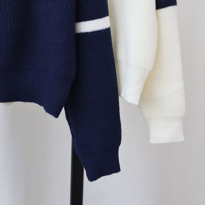 【tops】ファスナーニットセーター M27887