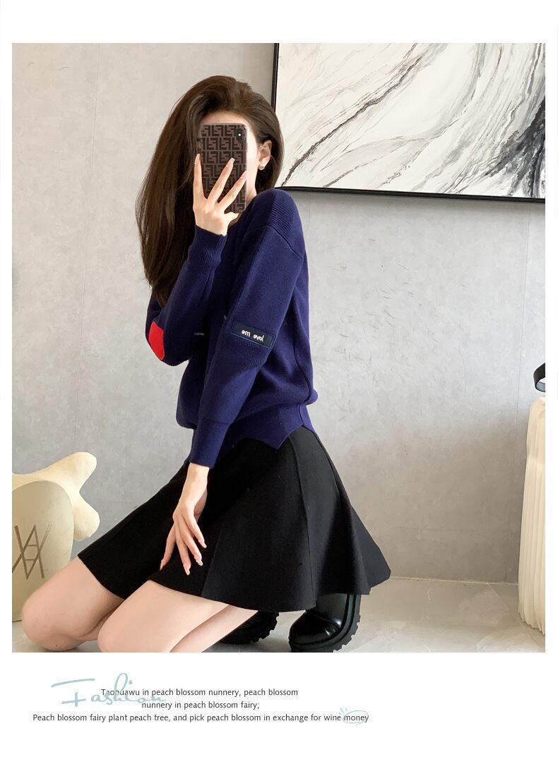 【set】ファッション韓国風気質満点レトロスウィートシンプルニット2点セット G2462