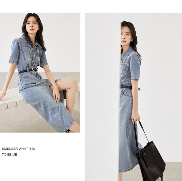 【dress】ファッションデニムワンピース G21332