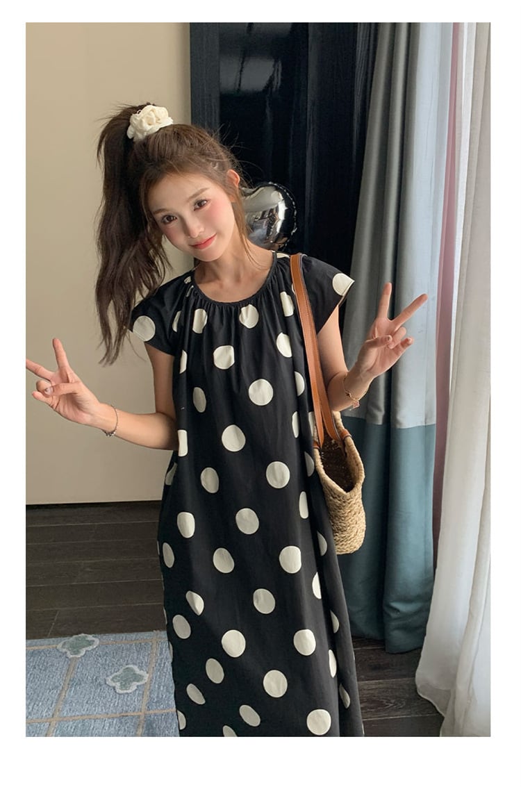 【dress】ドット柄ワンピース M23927