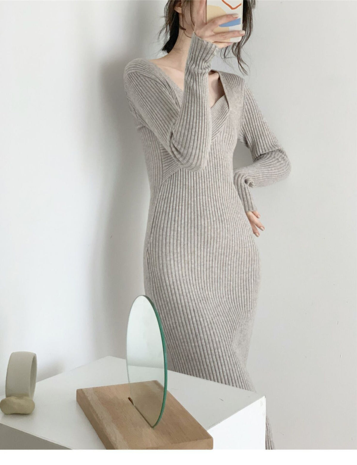 【dress】ニットワンピース M19036
