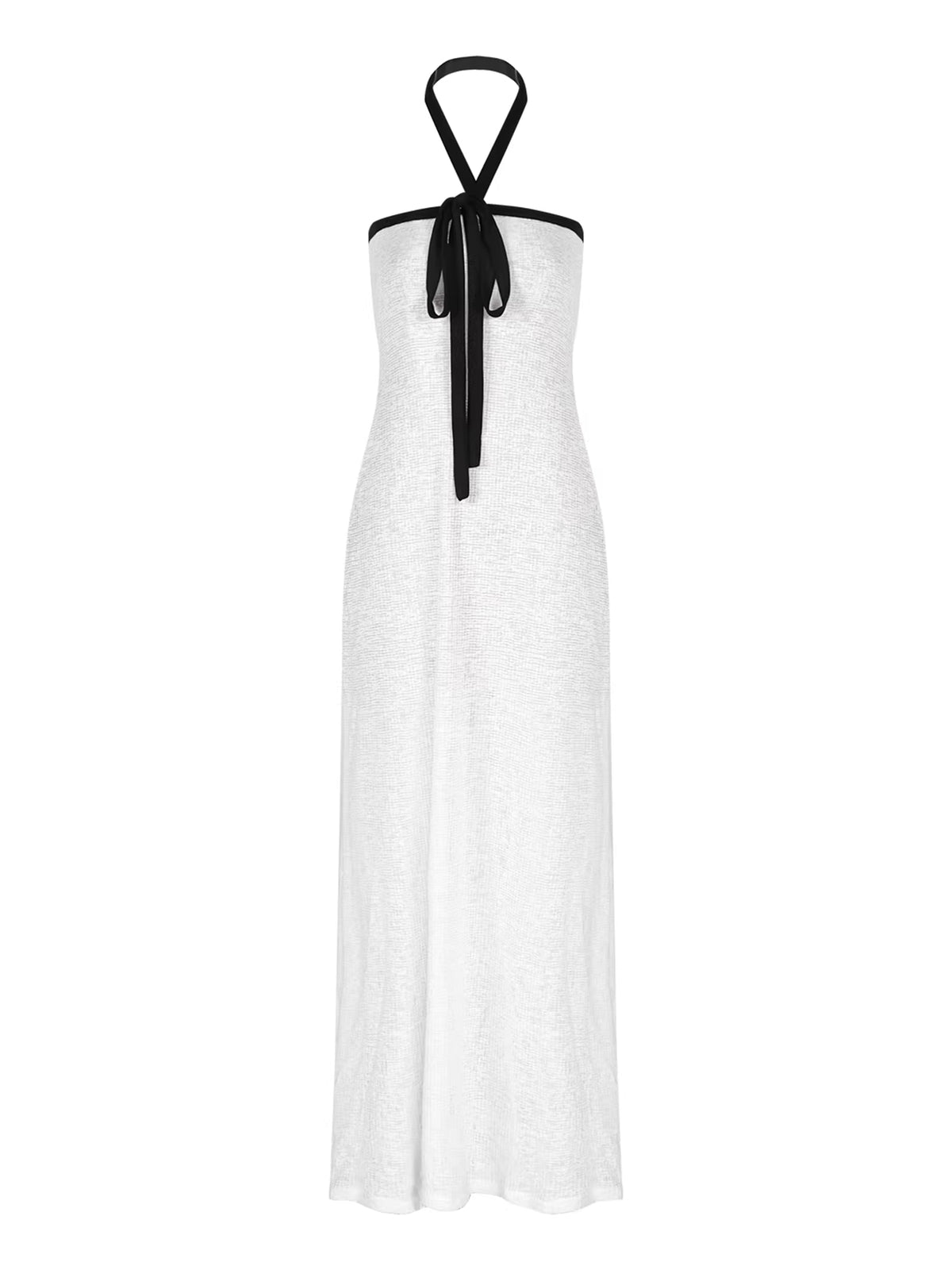 【dress】ホルターネックロングワンピース Q8392