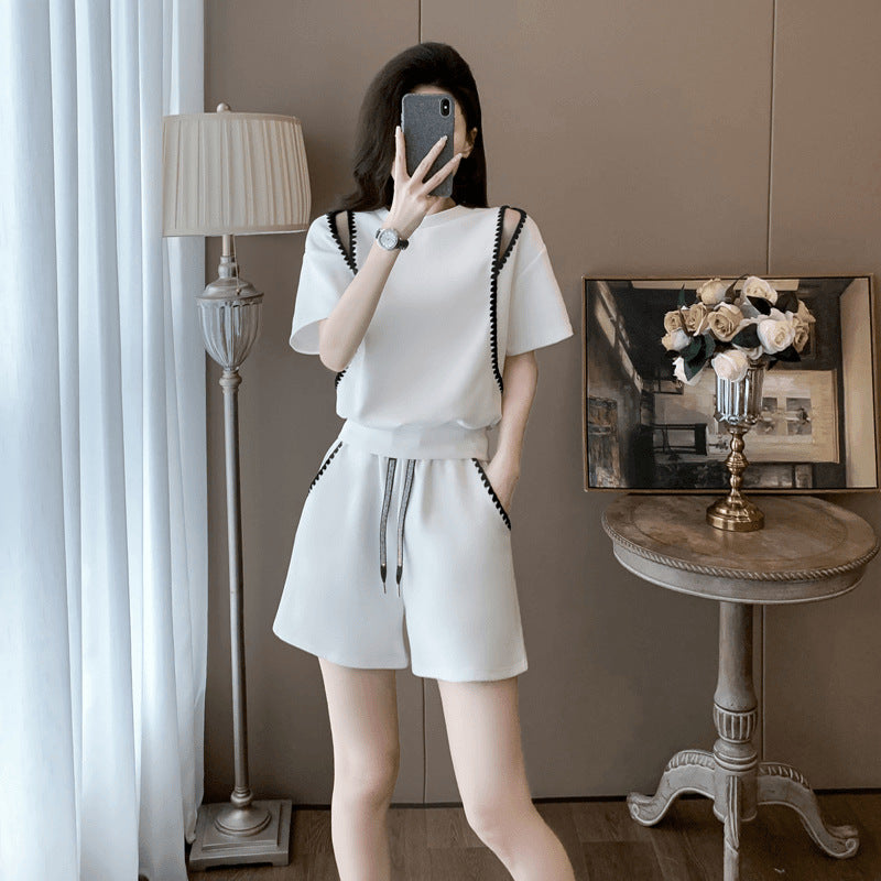 【set】Tシャツ+ショートパンツ2点セットG22410