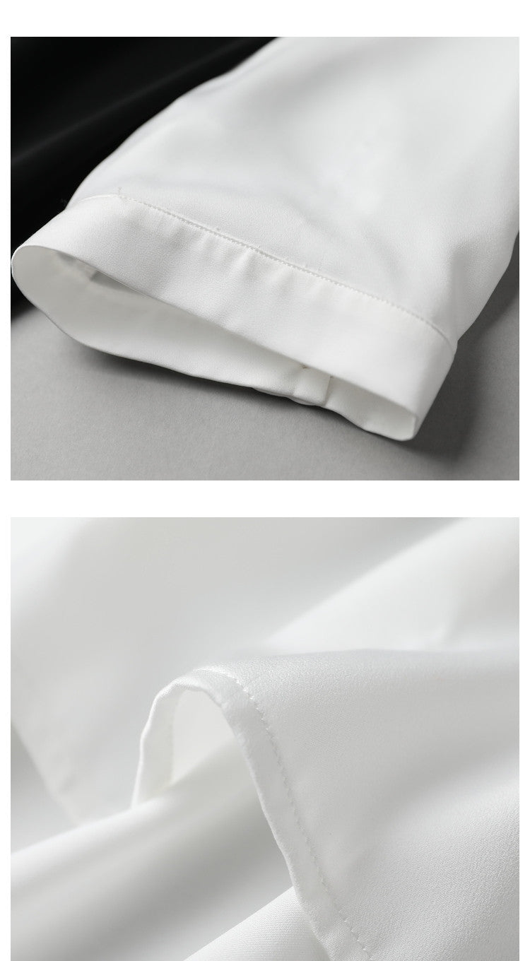 【tops】偽二つ切り替えシフォンブラウスG21930