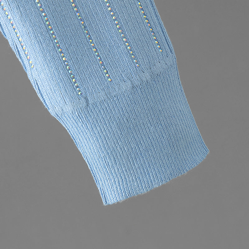 【set】フード付きカーディガン+スカートニット2点セットF8224