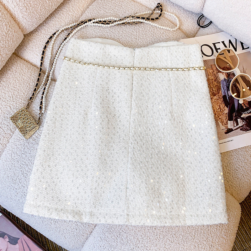 【bottoms】ツイードAラインスカートG24311