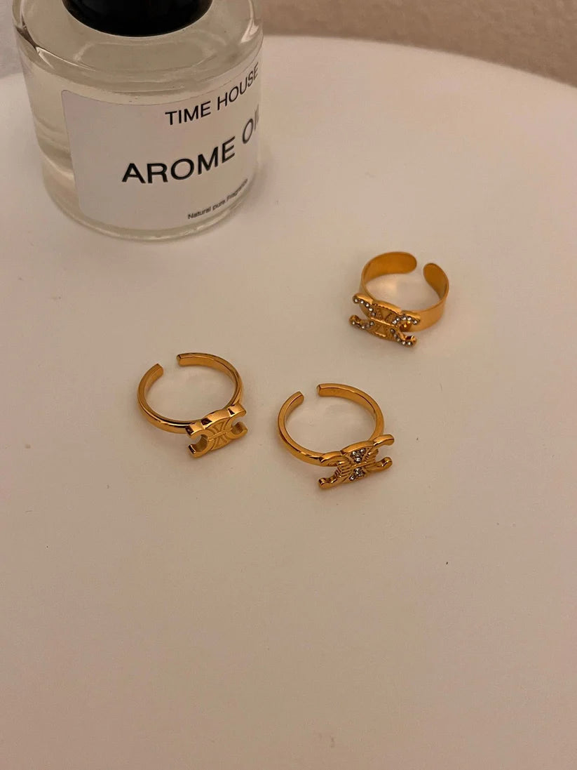 【小物】3点セット指輪アクセサリーF8408