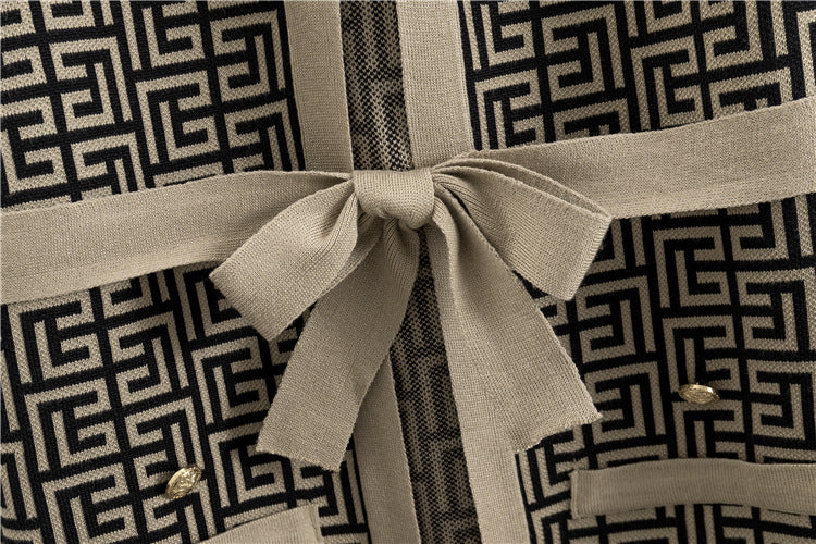 【set】長袖カーディガン+タンクトップ+ガウチョパンツニット3点セットF7952