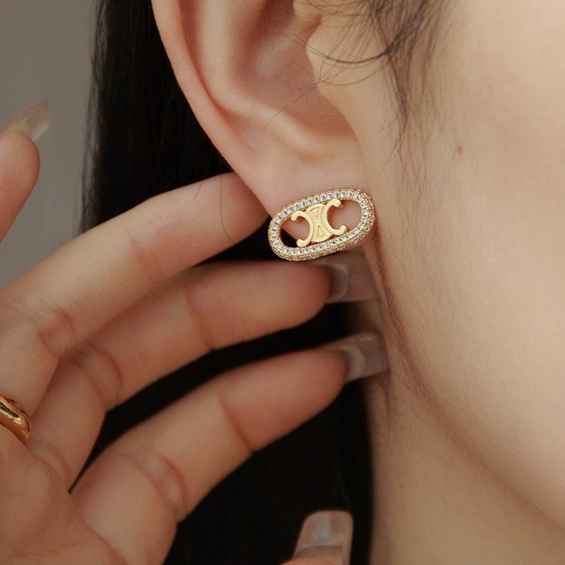 【小物】英字柄ピアスアクセサリーG22202