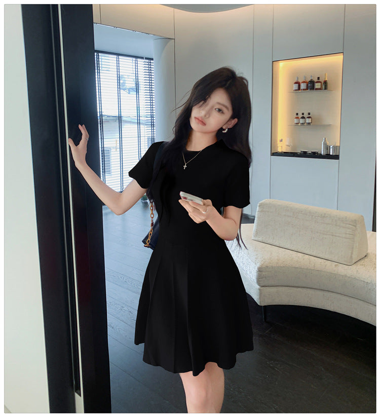 【dress】フランス風AラインニットワンピースG21831