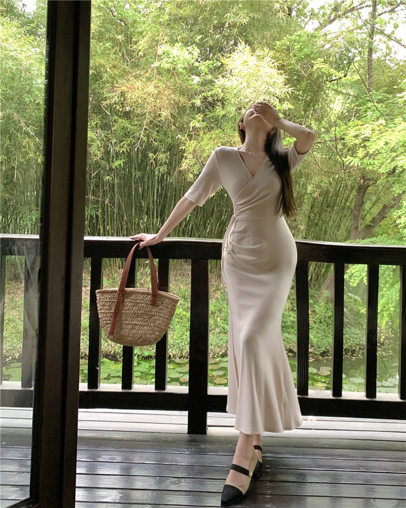 【dress】体型カバーデートワンピースG21819