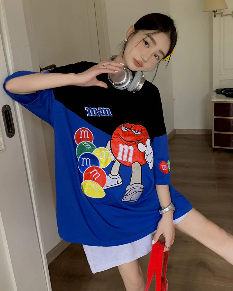 【tops】4色キャラクターTシャツF7917