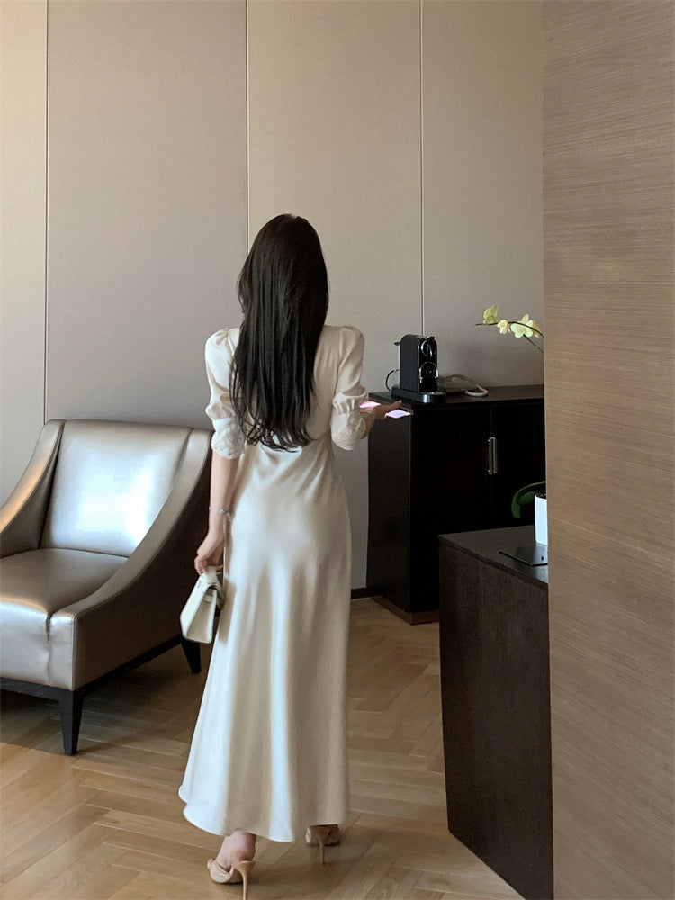 【dress】レーススリットデートワンピースG22107