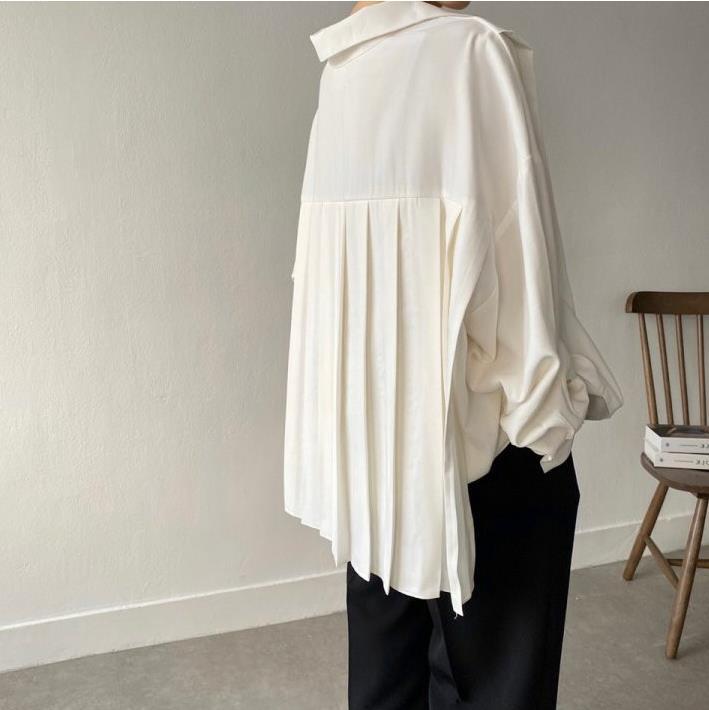 【tops】ラペルギャザーブラウスF8376