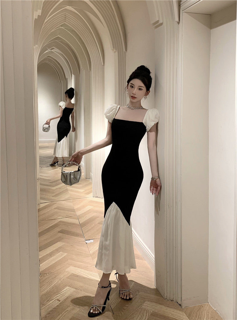 【dress】スクエアネックマーメイドデートワンピースG21887