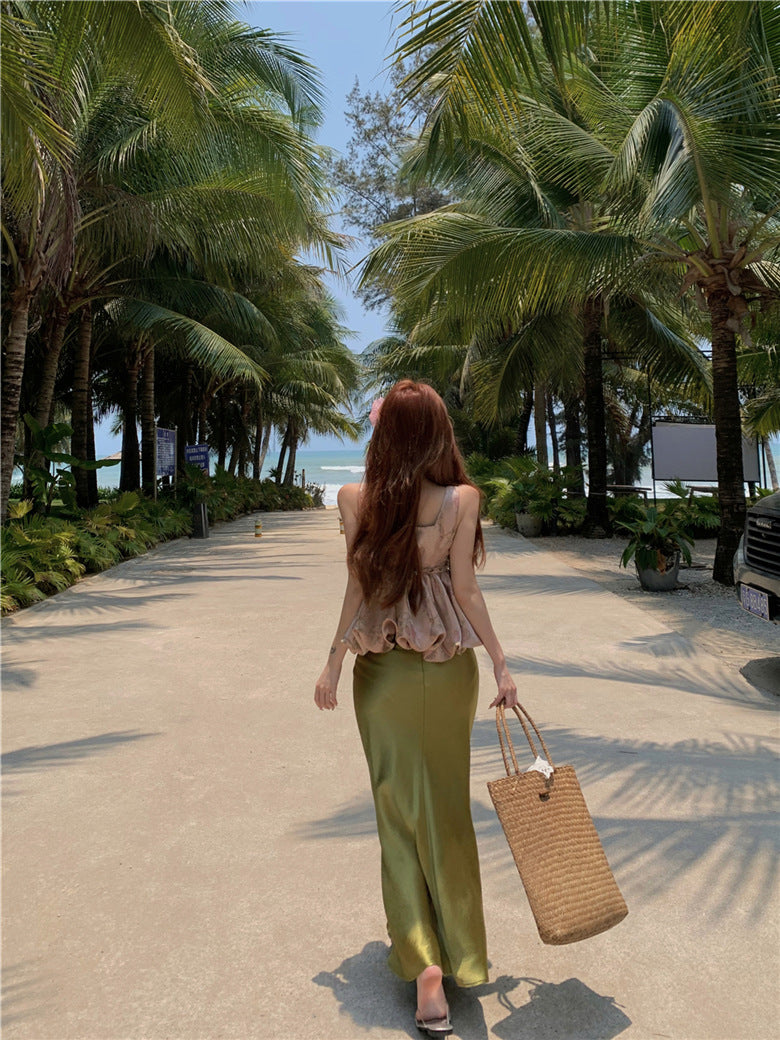 【tops】スクエアネックキャミソールG22134