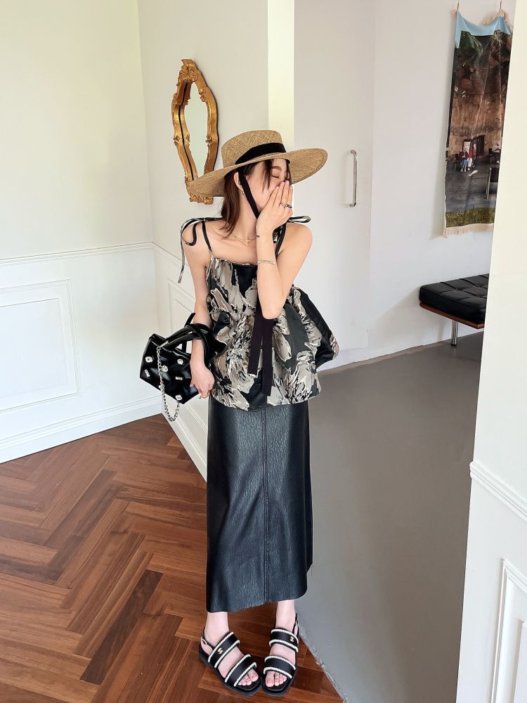 【tops】花柄キャミソールF7620