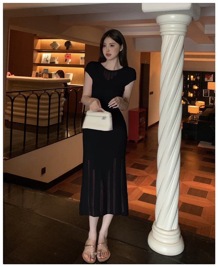 【dress】薄手タイトニットワンピースG22118