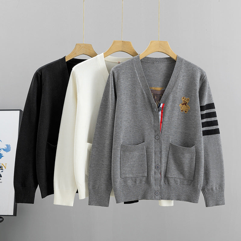 【outer】キャンパスニットカーディガンG23457