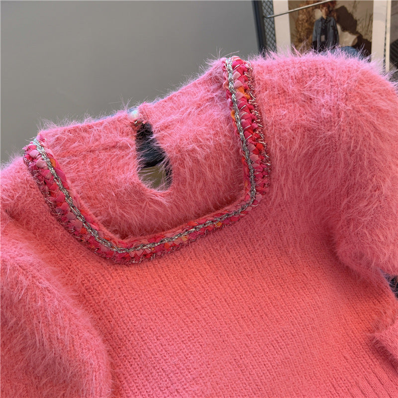 【tops】デタッチドスリーブニットセーターG23488